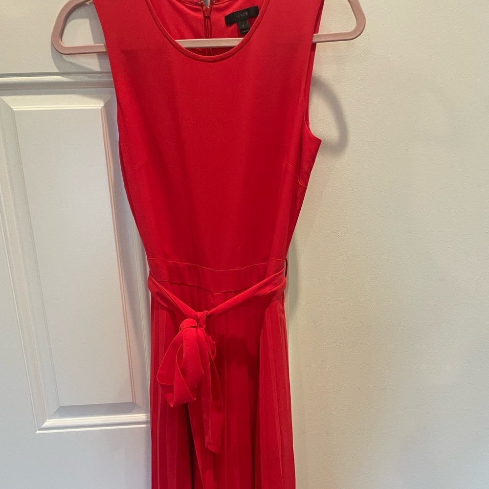 J Crew pleated silk jumpsuit